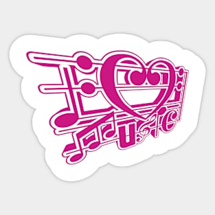 I LOVE MUSIC Sticker